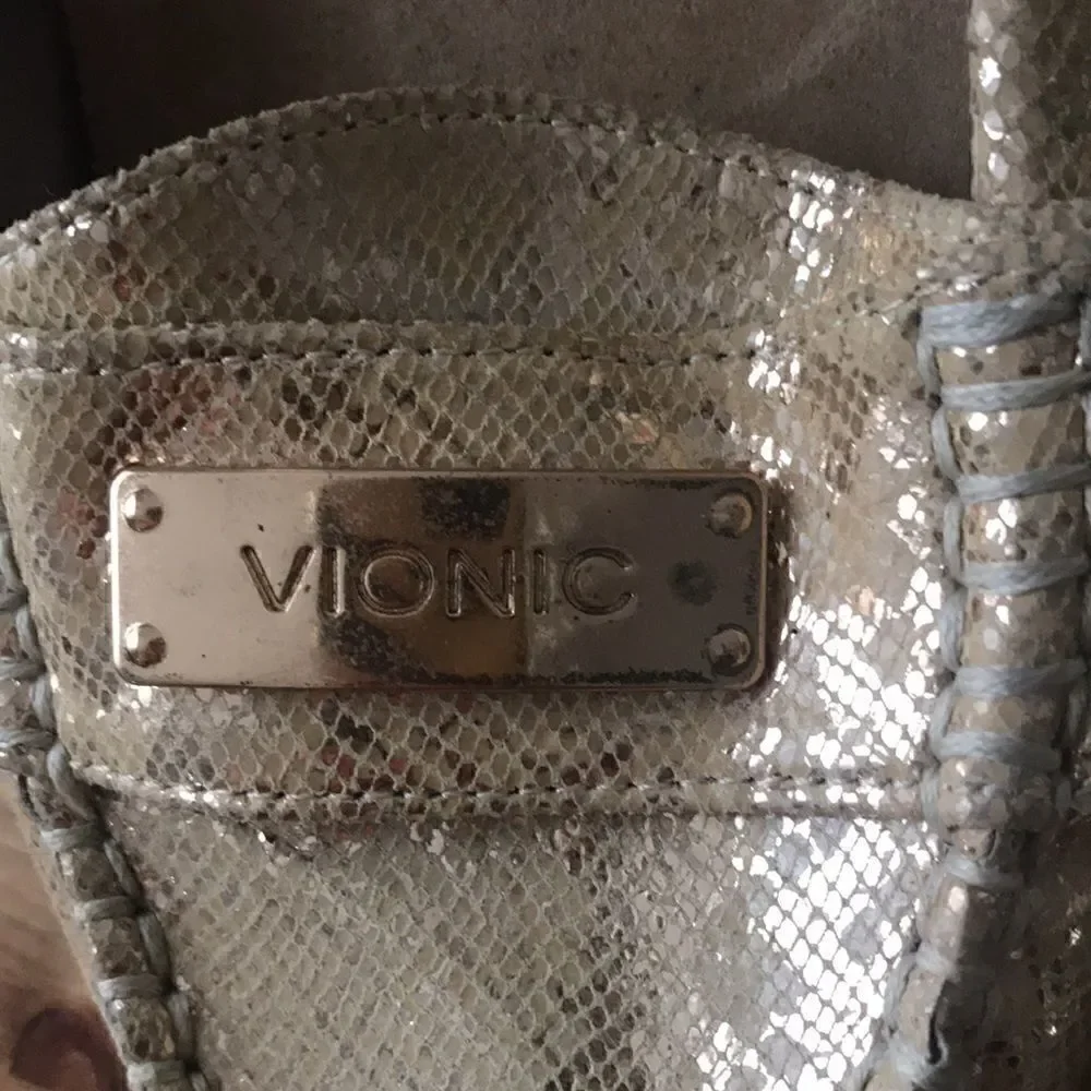Vionic gold leather
